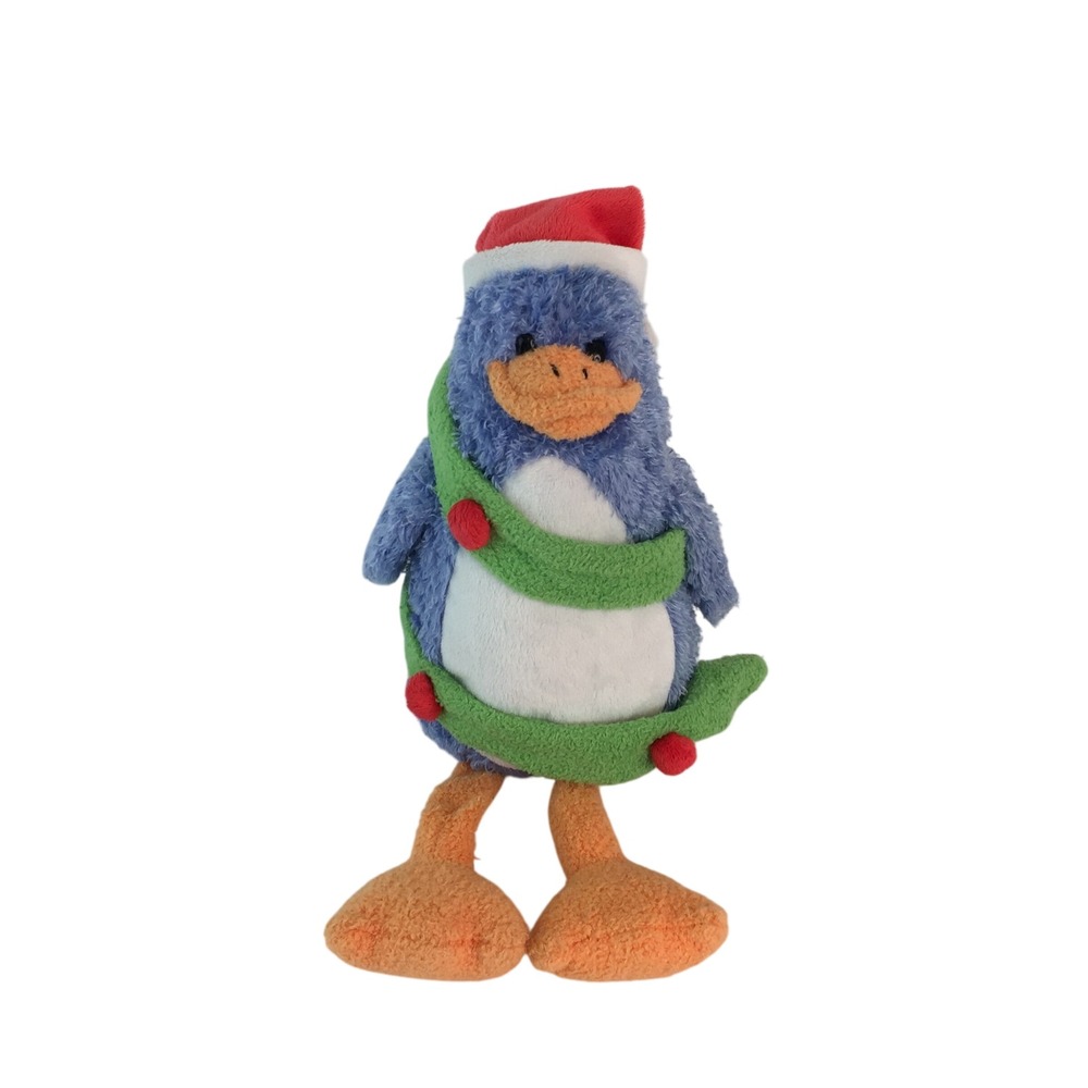 Animal Adventure Plush Blue Duck Chick bird Penguin 2011 Floppy Christmas Tree